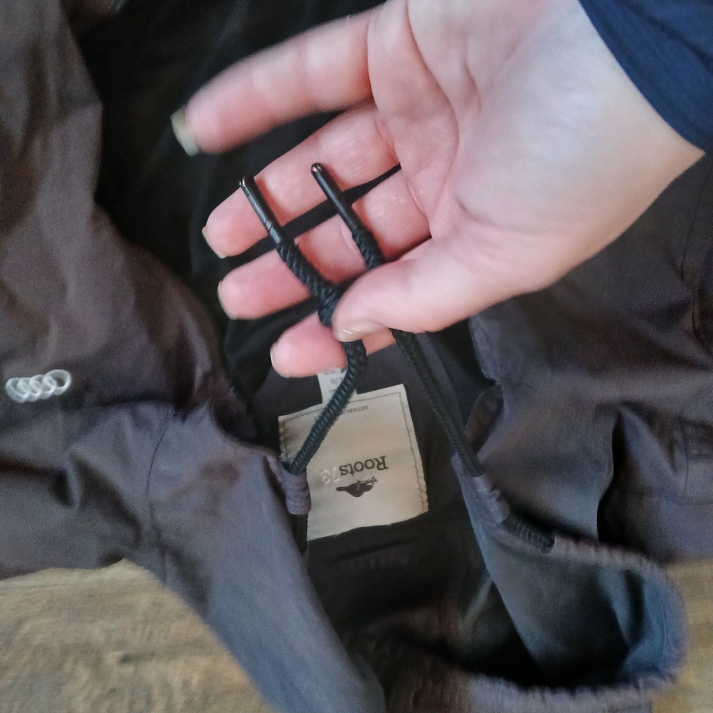 Custom Roots73 Audi Gray Rain Jacket. - Picture 6 of 16